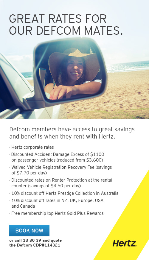 Hertz offers DEFCOM members corporate rates and special benefits for car hire