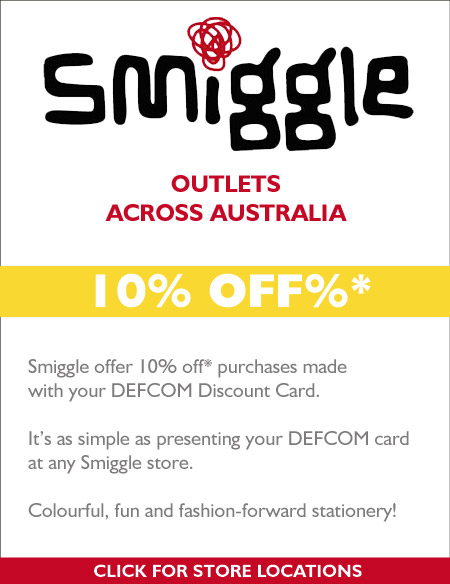 10%  OFF* at Smiggle