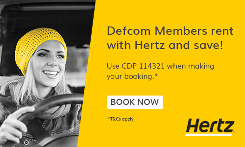 Hertz offers DEFCOM members corporate rates and special benefits for car hire