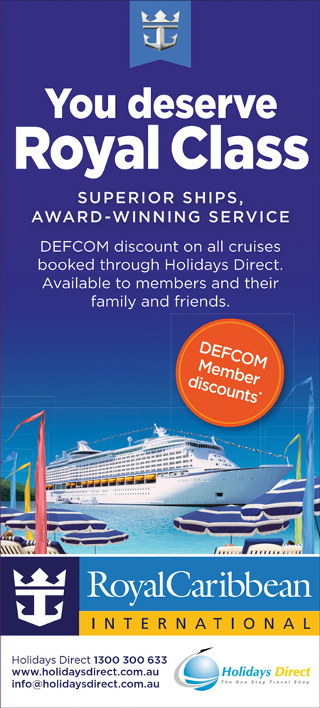 Discount off every Royal Caribbean cruise booked with Holidays Direct